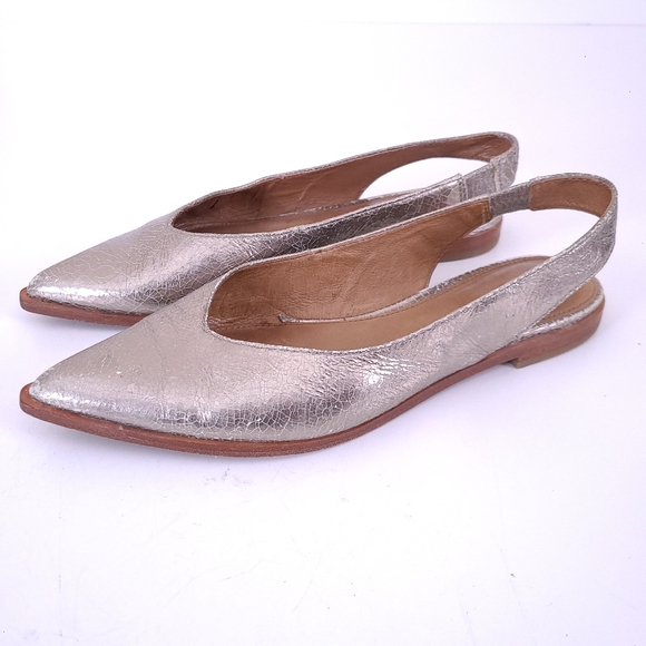 Frye Shoes - $198 Frye Kenzie Pointed Flat Slingback Sandals Shoes Size 8.5